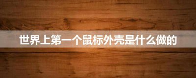 ​世界上第一个鼠标外壳是什么做的