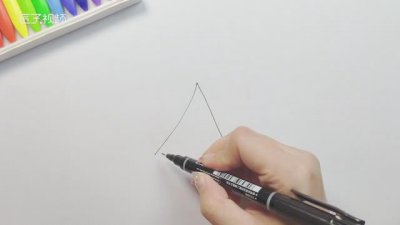 ​卡通圣诞树简笔画的画法
