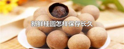 ​新鲜桂圆怎样保存长久