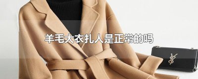 ​羊毛大衣扎人是正常的吗