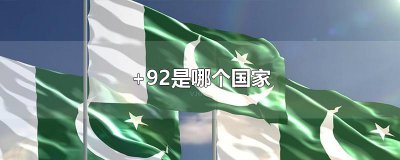 ​+92是哪个国家