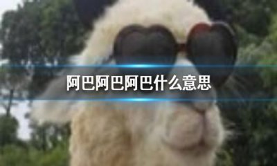 ​阿巴阿巴是啥梗