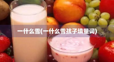 ​一什么雪(一什么雪孩子填量词)