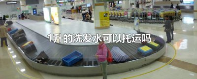 ​1升的洗发水可以托运吗