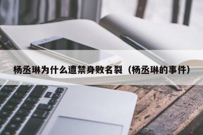 ​杨丞琳为什么遭禁身败名裂（杨丞琳的事件）