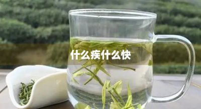 ​什么疾什么快(什么疾什么快成语三年级)