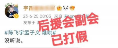 ​网传陈飞宇将与孟子义出演《难哄》 粉丝发文否认