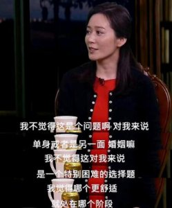 ​俞飞鸿为什么不结婚俞飞鸿澄清不婚主义堪比人生导师