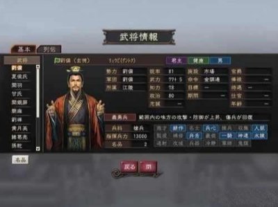 ​三国志12日本武将全介绍（为什么会有日本战国武将）