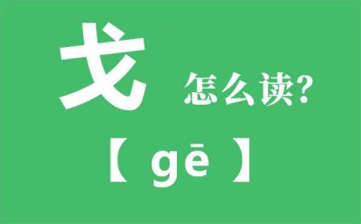 ​戈的拼音（戈的拼音是什么）