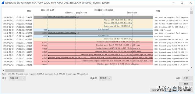 wireshark抓包新手使用教程（Wireshark抓包原理ARP劫持MAC泛洪）(33)