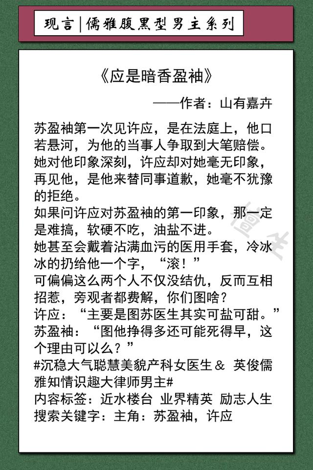 男主嗜血狠辣的现言（男主看似温文尔雅实则腹黑强势）(4)