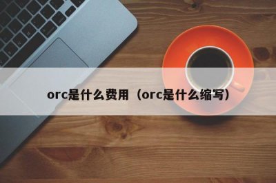 ​orc是什么费用（orc是什么缩写）