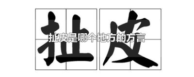 ​方言扯皮是什么意思呀 方言扯皮是什么意思怎么说