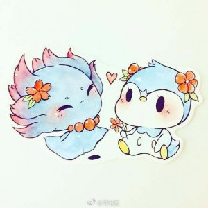 ​萌萌哒的简笔画小精灵（by：birduyen）