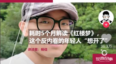 ​耗时5个月解读《红楼梦》，这个反内卷的年轻人“想开了”