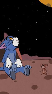 ​汤姆猫与杰瑞系列壁纸｜踏月而来这繁星便是赠礼
