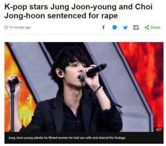​震惊全韩国性侵丑闻！歌手郑俊英和崔钟训被判刑