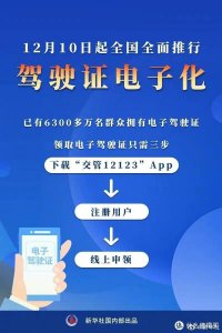 ​电子驾驶证来了！这份申领指南拿走不谢！以后开车可以不用带本了